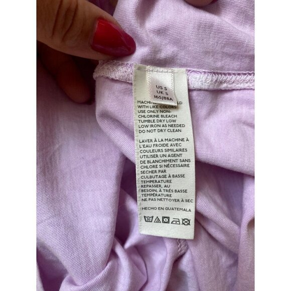 WE the Free women long sleeve top sz small mock neck tshirt oversized - Picture 5 of 5